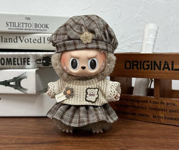 17cm Labubu Plush Toy – Multiple Styles with Clothing & Accessories