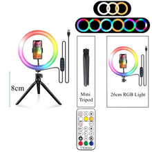 RGB Ring Light with Remote – LED Video & Photo Lighting for Smartphones