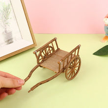 Dollhouse Miniature DIY Cart with Garden Furniture & Accessories