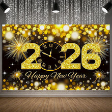 2026 New Year Party Banner – Family Celebration Photo Background