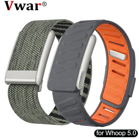 VWAR SportFlex & MG SuperKnit Bands for Whoop 5.0 – Waterproof, Sweatproof Straps