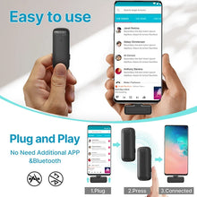 Ulanzi J12 Wireless Lavalier Microphone – 20M Lapel Mic for Smartphone, iPhone, Android, DJI Action