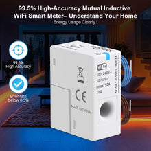 Tuya WiFi Energy Meter 1-50A – Real-Time Power & Home Assistant Compatible