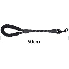 Reflective Short Dog Leash for Large Dogs – Comfortable Handle & Durable Rope