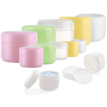 50pcs Refillable Plastic Cosmetic Jars – 10g to 100g Makeup & Lotion Containers