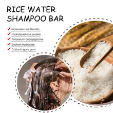 Organic Rice Shampoo Bar – Nourishing, Anti-Hair Loss, Oil-Free Hair Growth Soap