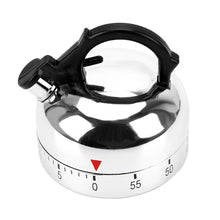 Kettle-Shaped 60-Min Mechanical Kitchen Timer – Cooking Countdown Alarm
