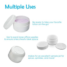 50pcs Refillable Plastic Cosmetic Jars – 10g to 100g Makeup & Lotion Containers