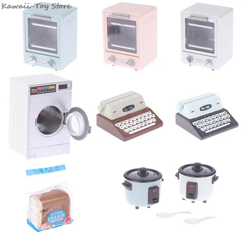 Mini Dollhouse Furniture Set – TV, Kitchen, Fridge & Accessories for Kids DIY Play