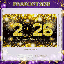 2026 New Year Party Banner – Family Celebration Photo Background