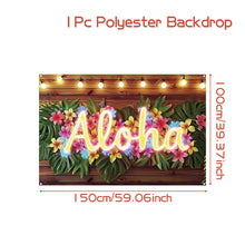 Hawaiian Luau Tablecloth & Party Set – Tropical Summer Birthday Decor