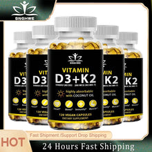 Vitamin D3 & K2 Capsules – Daily Supplement for Immunity, Heart & Bones