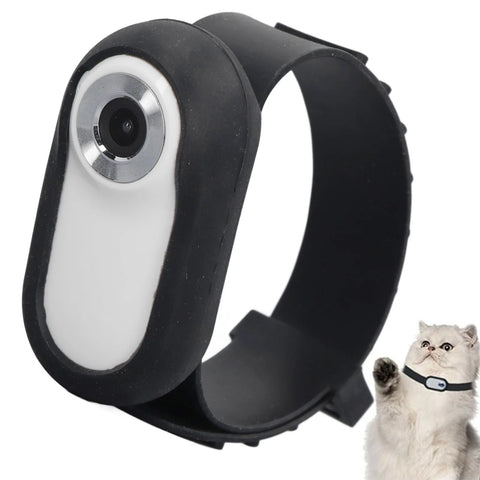 Pet Collar Camera HD – Lightweight Action Cam with Screen & Video Recording for Cats