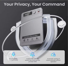 AI Voice Recorder & Notetaking Device – Transcribe & Summarize Meetings, Lectures, Calls in 118 Languages