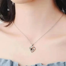 Artificial Flower Gift Box with ‘I Love You’ Necklace – Romantic & Special Occasion Gift