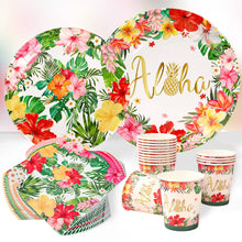 Hawaiian Luau Tablecloth & Party Set – Tropical Summer Birthday Decor