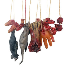 Halloween Horror Hanging Ornament – Bloody Mouse, Bat & Finger Props for Haunted House