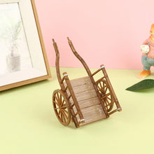 Dollhouse Miniature DIY Cart with Garden Furniture & Accessories