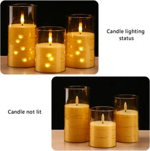 Flameless LED Star String Pillar Candles – Battery Operated, Flickering, Remote & Timer