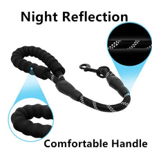 Reflective Short Dog Leash for Large Dogs – Comfortable Handle & Durable Rope