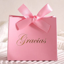 Gracias” 5-Piece Gift Box Set with Ribbon – Ideal for Snacks, Candies & Small Gifts