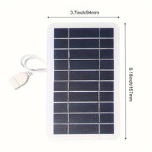 2W Portable Solar USB Charger – Compact Outdoor Panel for Phones & Power Banks