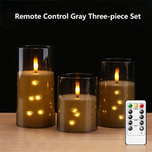 Flameless LED Star String Pillar Candles – Battery Operated, Flickering, Remote & Timer