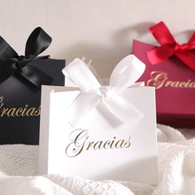 Gracias” 5-Piece Gift Box Set with Ribbon – Ideal for Snacks, Candies & Small Gifts