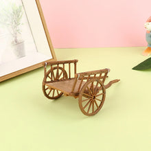 Dollhouse Miniature DIY Cart with Garden Furniture & Accessories