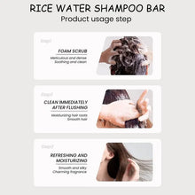 Organic Rice Shampoo Bar – Nourishing, Anti-Hair Loss, Oil-Free Hair Growth Soap