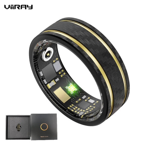 Fitness Tracker Smart Ring for Men & Women – Heart Rate, Blood Oxygen, Sleep & Step Tracker