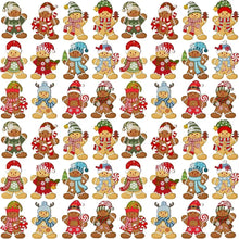 Cute Gingerbread Man Christmas Ornaments – Wooden Tree Decorations DIY Hanging
