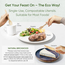 200pcs Disposable Wooden Tableware Set – Forks, Spoons & Teaspoons