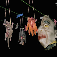 Halloween Horror Hanging Ornament – Bloody Mouse, Bat & Finger Props for Haunted House